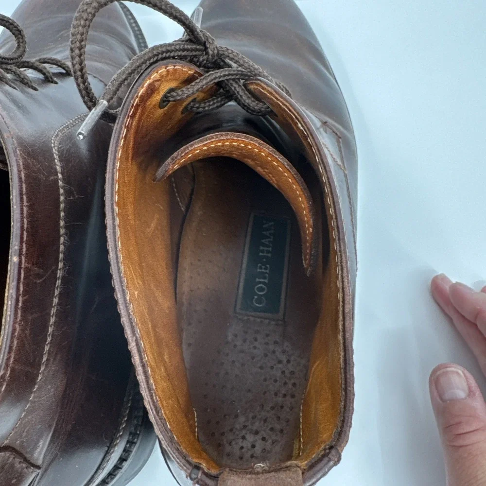 Cole Haan Mens‎ Chucka Leather Boots Size 11M Quality Leather Brazil